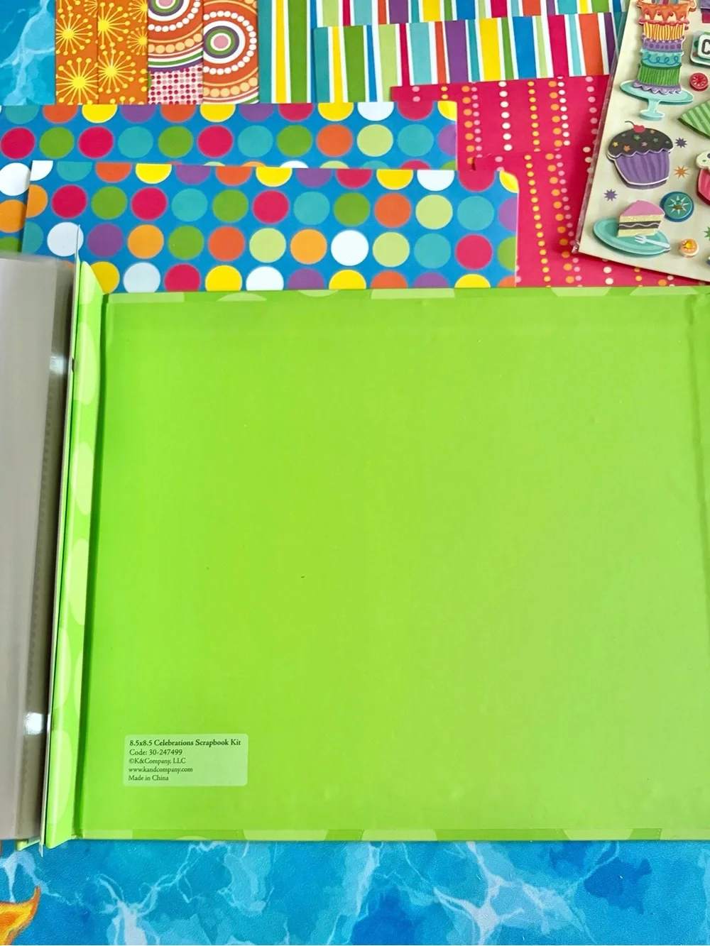 K&Company Birthday Party Scrapbook Album 8.5” x 8.5”